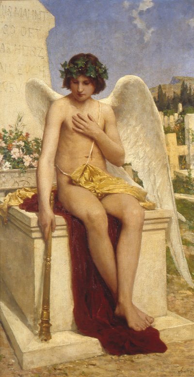 The Genius of Death by Albert Anker
